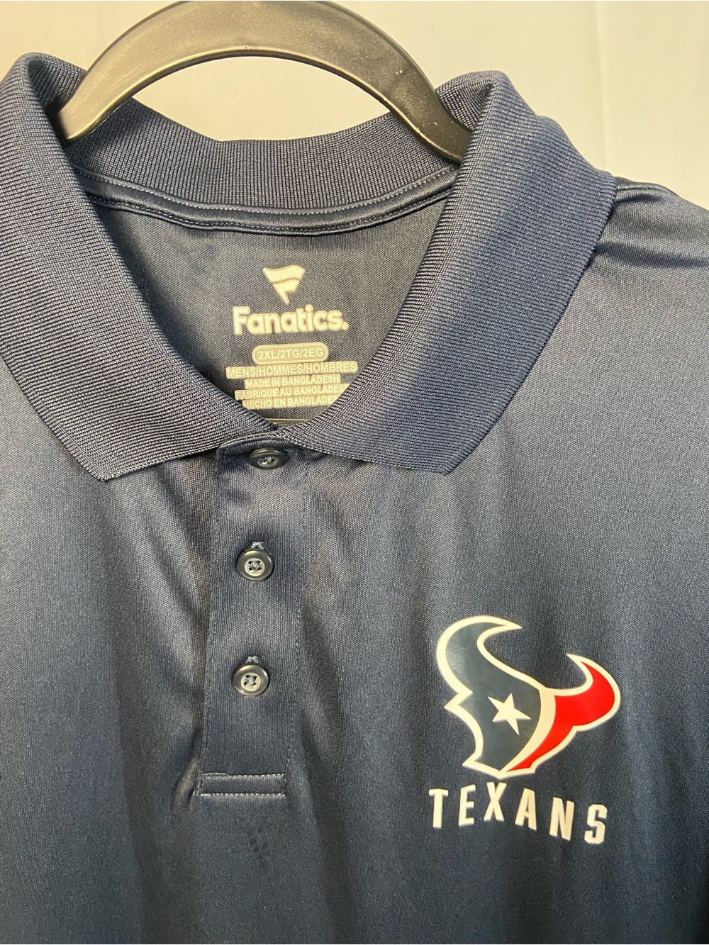 Fanatics Navy Houston Texans Polo
